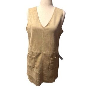 Max Studio Faux Suede Tunic or Mini Dress/Jumper, Sz XL, NWT